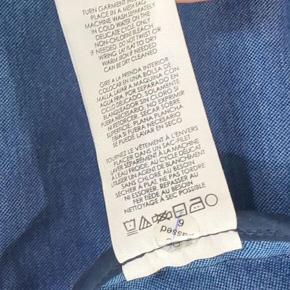 CAbi Jacket Womens 10 Blue #5475 Sunset Kiss Check Blazer Blue Windowpane - Picture 7 of 10